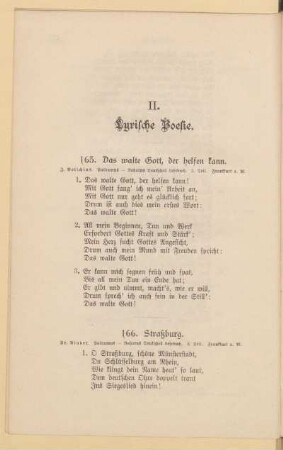 II. Lyrische Poesie