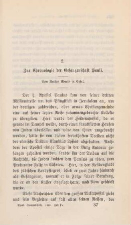 553-572 Zur Chronologie der Gefangenschaft Pauli