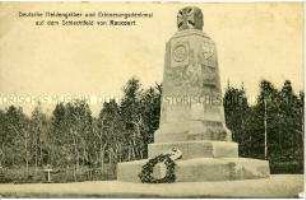 Denkmal auf dem Schlachtfeld von Raucourt