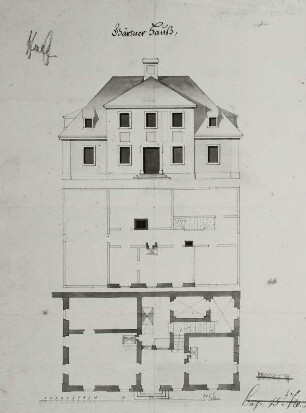 Wermsdorf, Schloss Hubertusburg, Gärtnerhaus, 1727