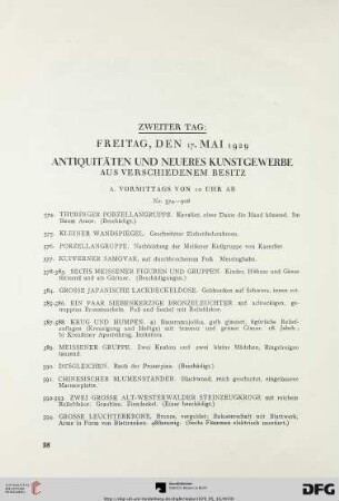 A. Vormittags von 10 Uhr ab (Nr. 574-908)