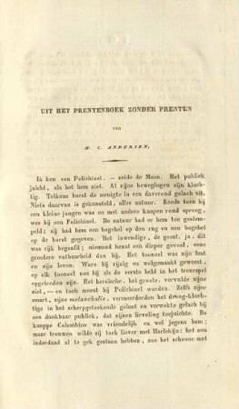 Uit het prentenboek zonder prenten van H. C. Andersen