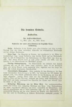 Die fremden Erdteile