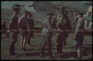 Besuch des japanischen Botschafters General Oshima an der Ostfront