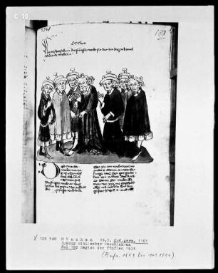 Auszug biblischer Geschichten — Beginn der fünften Welt, Folio 188recto