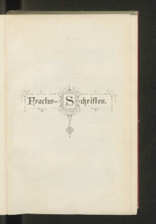 Fractur-Schriften.
