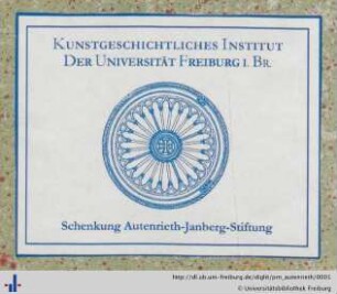 [Provenienz]: Autenrieth-Janberg-Stiftung