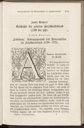 Zweiter Abschnitt. Geschichte der neueren Holzschneidekunst (1700 bis jetzt).