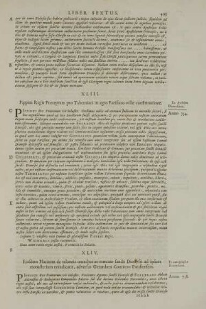 XLIII. Pippini Regis Praeceptum pro Taberniaci in agro Parisiaco villae confirmatione.