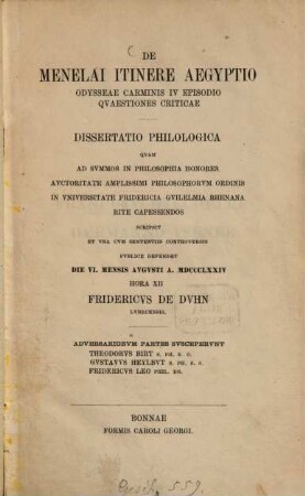 De Manelai itinere Aegyptio