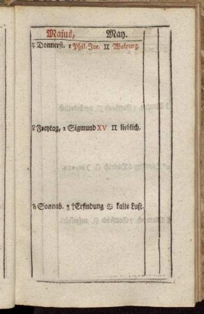 Majus, May.