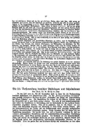 Die 53. Versammlung deutscher Philologen und Schulmänner