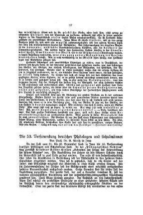 Die 53. Versammlung deutscher Philologen und Schulmänner