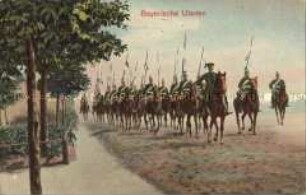 Truppe bayerischer Ulanen