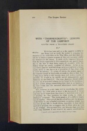 With "Thorneycroft's" Lessons of the Campaign. Leaves From a Troopers Diary. III.