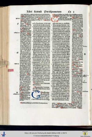 Liber II. Paralipomenon.