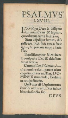 Psalmus LXVIII.
