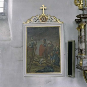 Station Nummer 11 - Christus wird an das Kreuz geschlagen