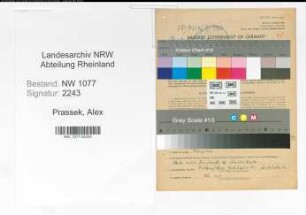 Entnazifizierung Alex Prassek , geb. 17.07.1895 (Polizist)