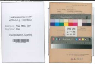 Entnazifizierung Martha Ruessmann , geb. 02.03.1892 (Kauffrau)