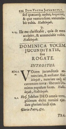 Dominica Vocem Jucunditatis, sive Rogate.
