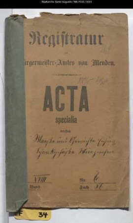 Maße und Gewichte, Eichung, Schankgefäße, Münzwesen - specialia -