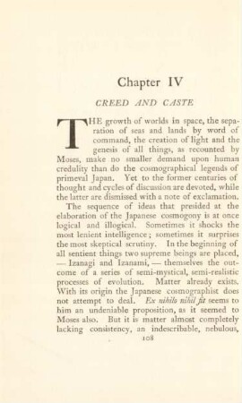 Chapter IV. Creed and caste