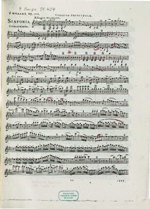 Sinfonie concertante : pour violon & alto ; oeuvre 104