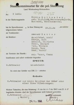 Rothmaier, Ottilie