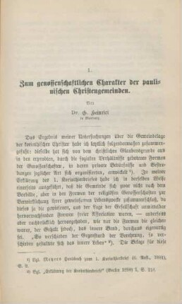 505-524 Zum genossenschaftlichen Charakter der paulinischen Christengemeinden