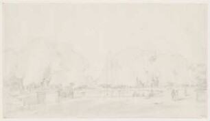 Tuilerien mit Blick auf den Louvre in Paris