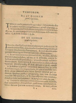 De XX Dierum praescriptione.