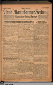 Neue Mannheimer Zeitung : NMZ : Mannheimer Neues Tageblatt, Mittag-Ausgabe