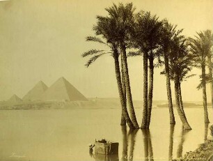 No. 424 Inondation du Nil aux pyramides