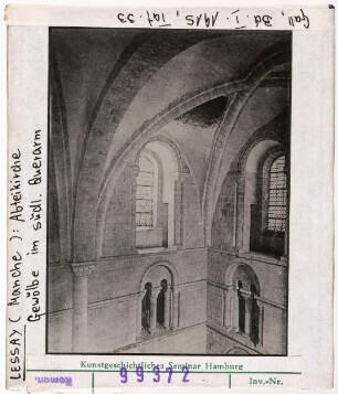 Lessay (Manche): Ehemalige Abteikirche, Inneres, Gewölbe im südlichen Querarm
