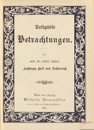 Religiöse Betrachtungen