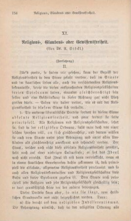 154-166 Religions-, Glaubens- oder Gewissensfreiheit : II.