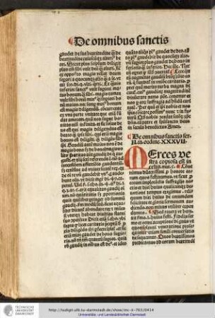 De omnibus sanctis, sermo II, in ordine XXXVII.