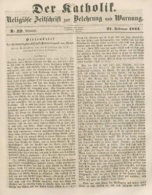 97-99 Hirtenbrief des Hochwürdigsten Bischofs Petrus Leopold von Mainz an die Geistlichkeit und die Gläubigen zur dießjährigen heiligen Fastenzeit : Fortsetzung