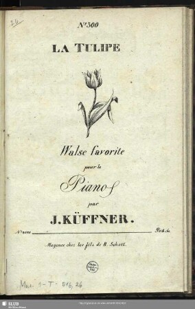 La Tulipe : Walse favorite pour le Piano