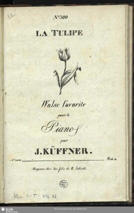 La Tulipe : Walse favorite pour le Piano