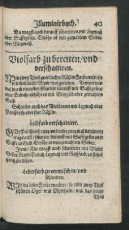 Violfarb zu bereiten/ und verschattiren.