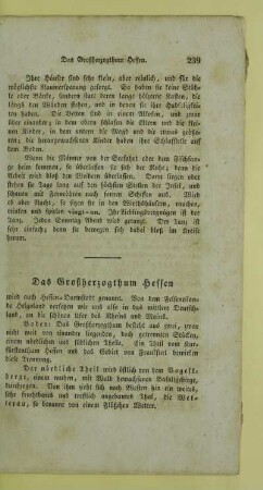 Das Großherzogthum Hessen