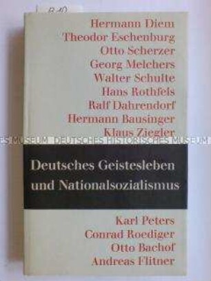 Deutsches Geistesleben und Nationalsozialismus