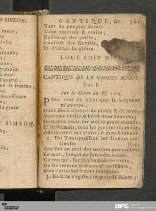 Cantique De La Vierge Marie.