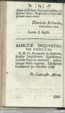 Sanctae Inquisitionis Facultas
