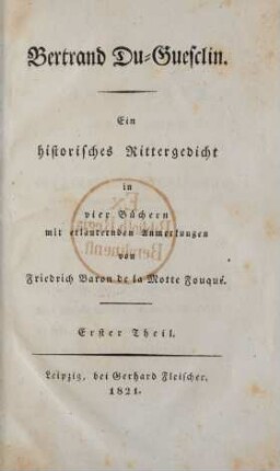Theil 1: Bertrand Du-Guesclin