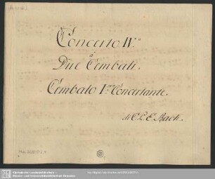 Cembalo I: Concertante