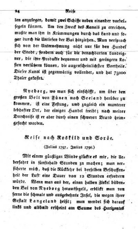 Reise nach Roskild und Soroe. (Jul. 1797. Jul. 1798)