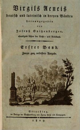 Virgils Aeneis : deutsch und lateinisch in dreyen Bänden. 1